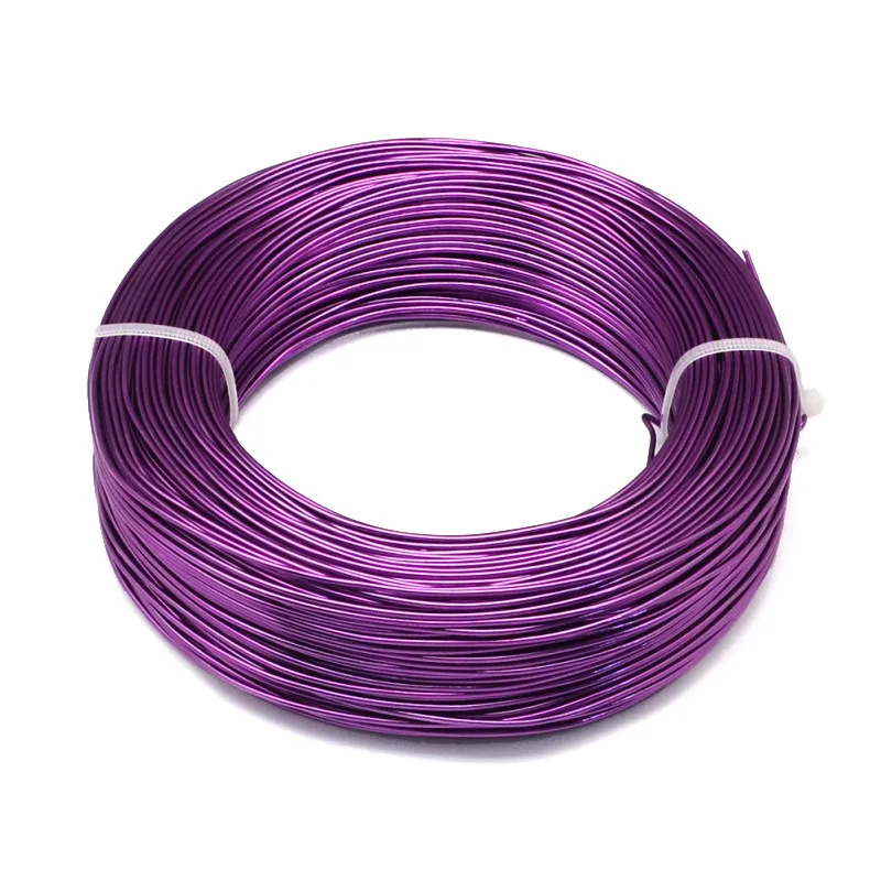 DarkViolet 500g 0,8/1/1,5/2/3/3,5/4/5/6 мм алюминиевая проволока ювелирных изделий для ювелирных украшений Hand-Made ремесла F60 - Цвет: DarkViolet