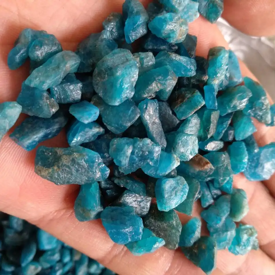 

1000g Blue Apatite Gem Crystals Wholesale Bulk Rough Natural
