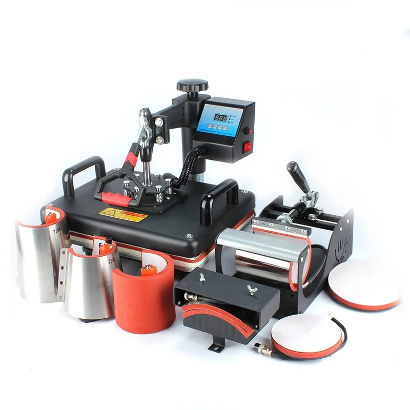 

Freesub 8 in 1 t-shirt printing heat press machine for hat cap mugs