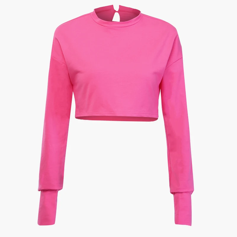 Женская Короткая Толстовка с капюшоном Готическая длинным рукавом и цепочкой