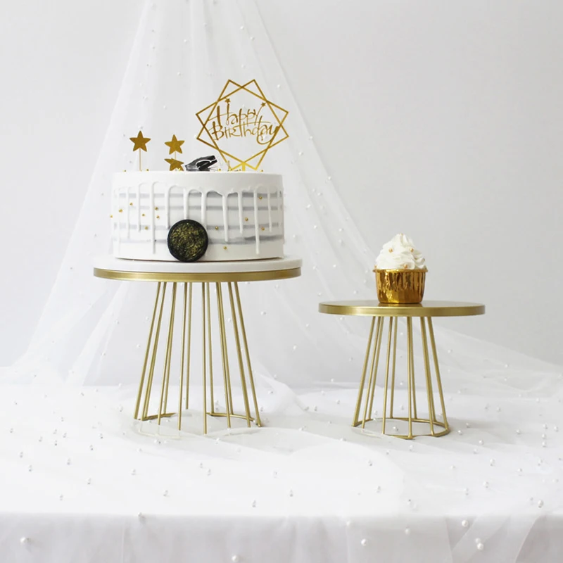 Подставка для торта белая металлическая десертов поднос рождества дня рождения