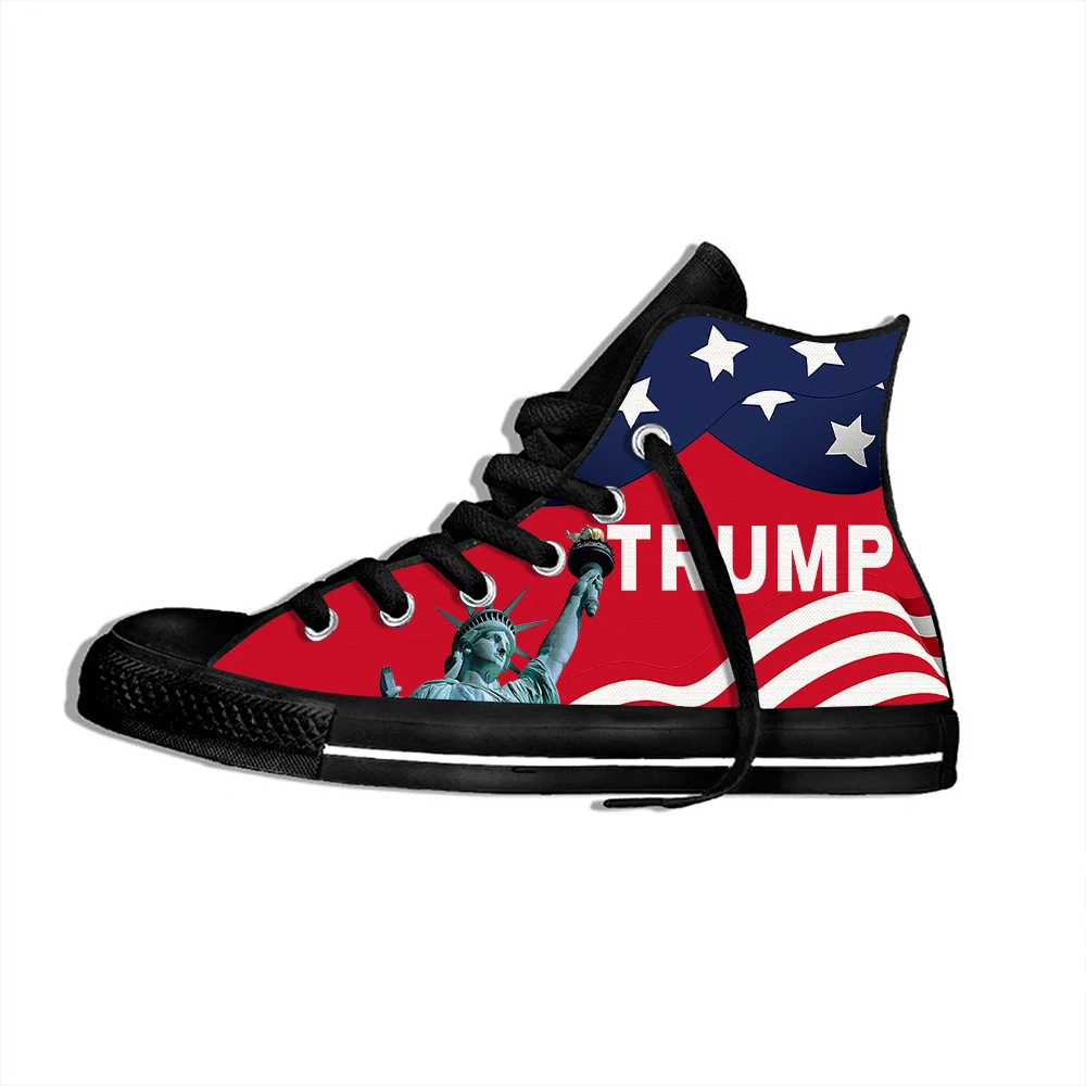 Для мужчин/Для женщин Дышащие Модные Trump USA флаг кроссовки легкие ботинки для
