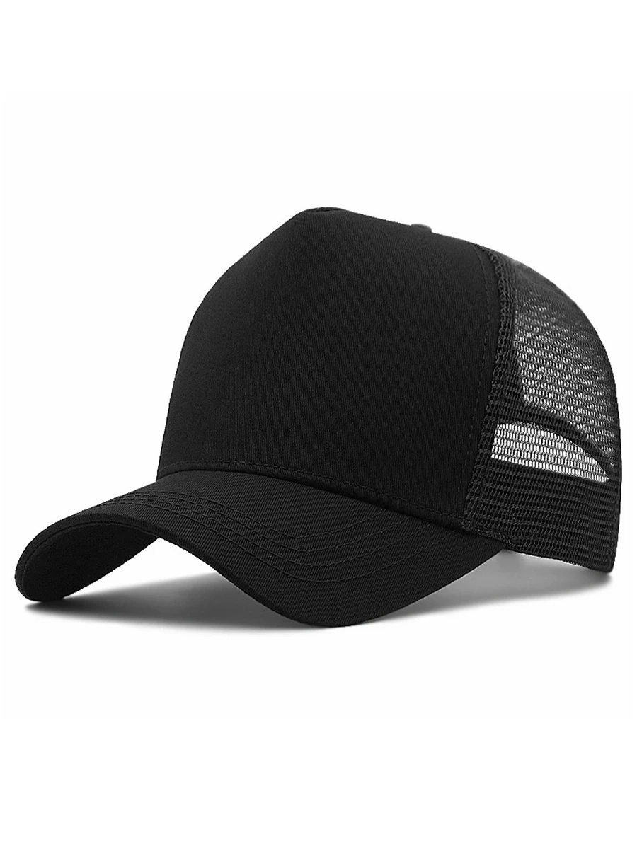 

2022 High Top Mesh Trucker Hat Man Woman Big Size Blank Snapback Cap 55-60cm 60-65cm