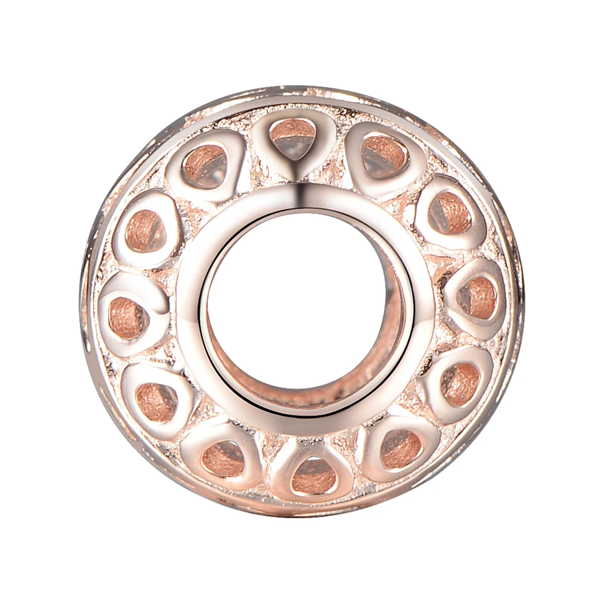 Шармы GW из серебра 925 пробы под розовое золото для оригинального браслета