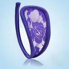 2019 Лидер продаж; Новинка; Пикантные женские туфли с цветочным кружевом и Crocet C стринги незаметные трусики с цветочным принтом нижнее белье