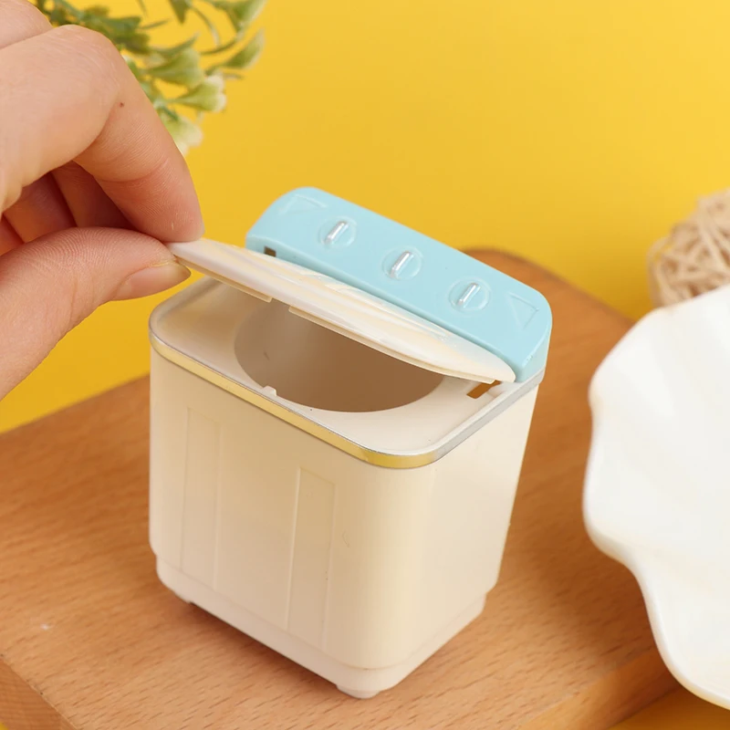 

1/12 Dollhouse Miniature Washing Machine Washer Home Appliance Decor Bathroom Furniture Acc Children Kids Toy