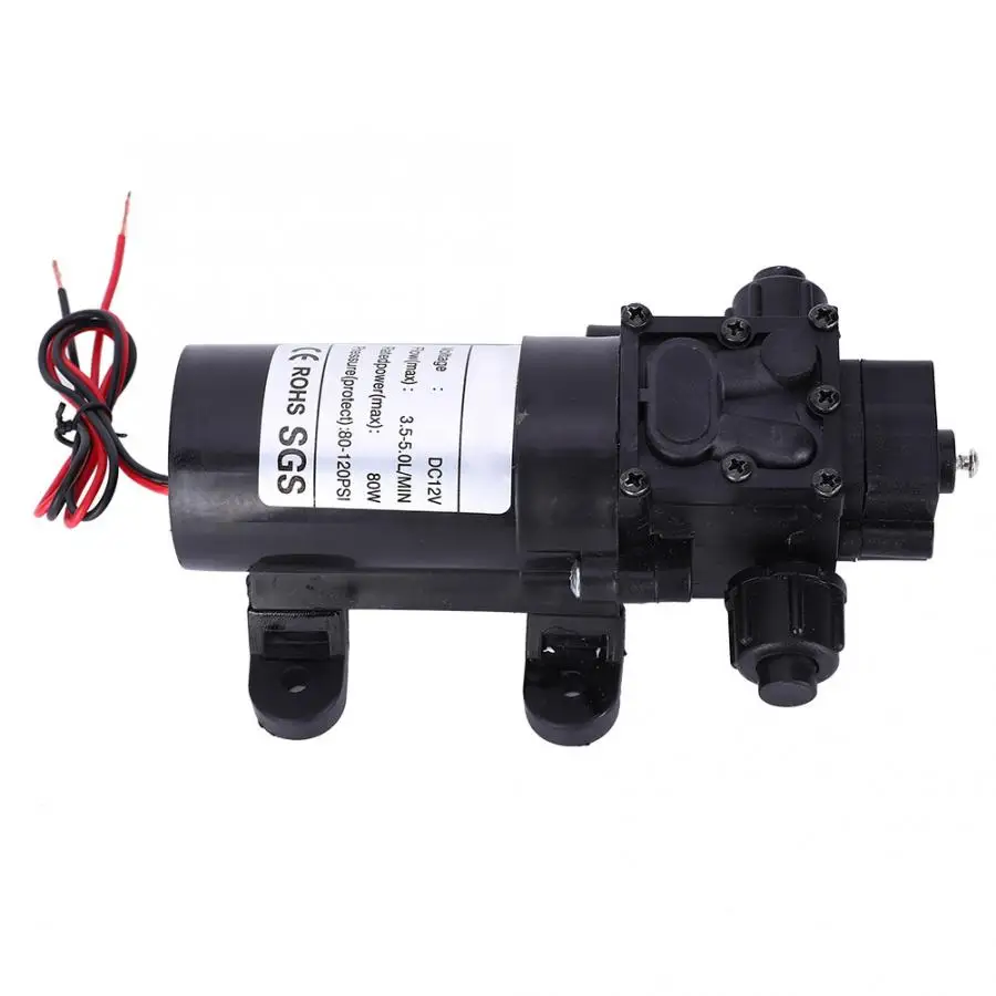 Насос обратного потока мембранный насос Мини самовсасывающий G1/2 DC12V FL3210H-80W 10 мм