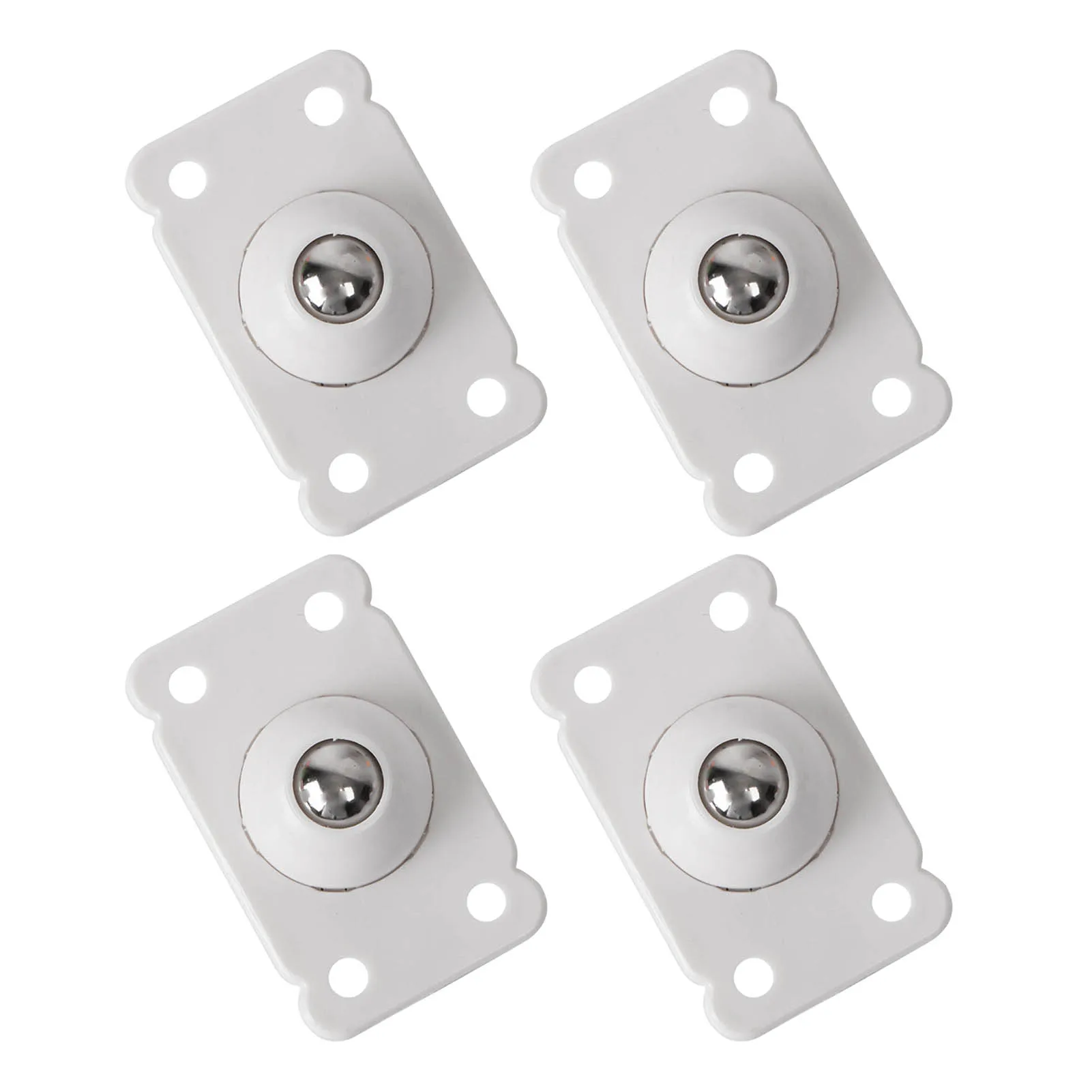 

4pcs Self Adhesive Caster Wheels Mini Swivel Wheels Stainless Steel Paste 360 Degree Rotation Sticky Pulley For Bins Enhanced