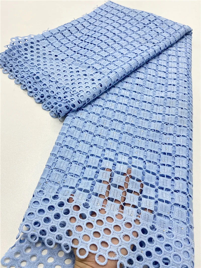 

PGC French Embroidery Guipure Lace Fabric 2021 High Quality Lace Material Nigeria Cord African Lace Fabric For Wedding YA4134B-3