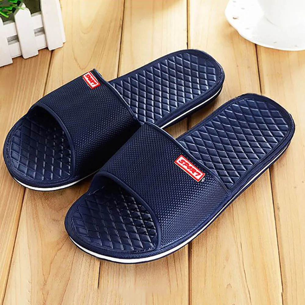 

home slippers bathroom men slippers Summer Beach Slippers EVA Hotel Solid Color