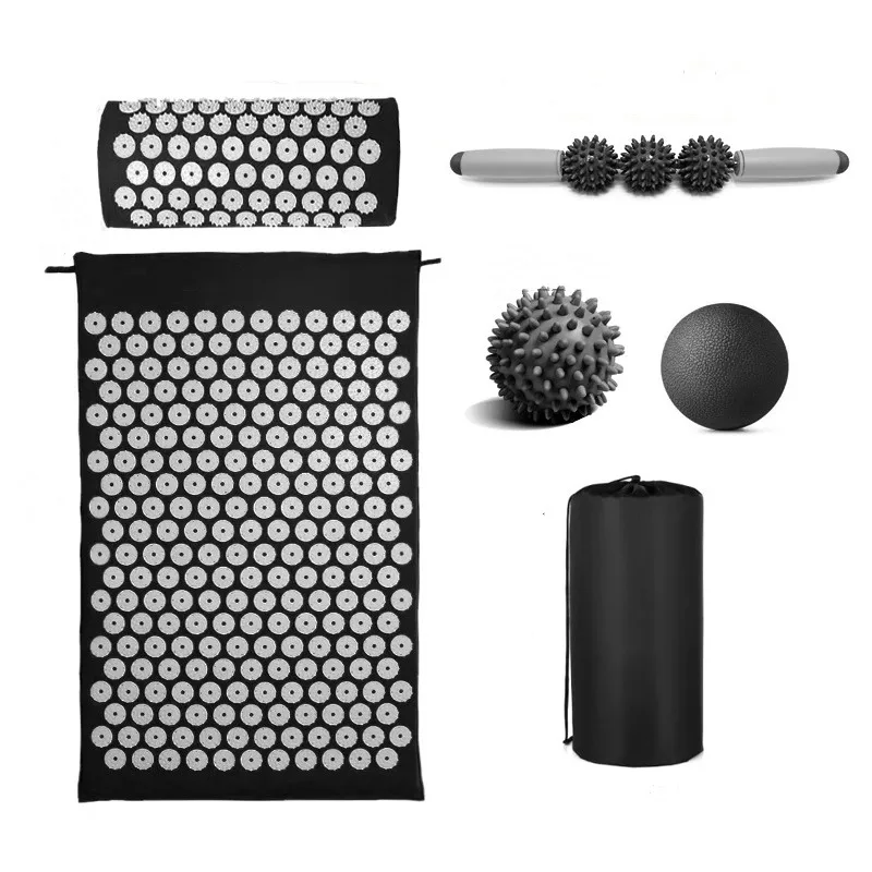 Набор подушек для массажа коврик снятия стресса и акупрессуры с шипами занятий