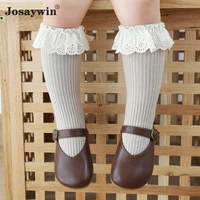 josaywin baby girl socks princess newborn socks for girls kids lace knee high non slip summer spring skarpetki lolita knee socks