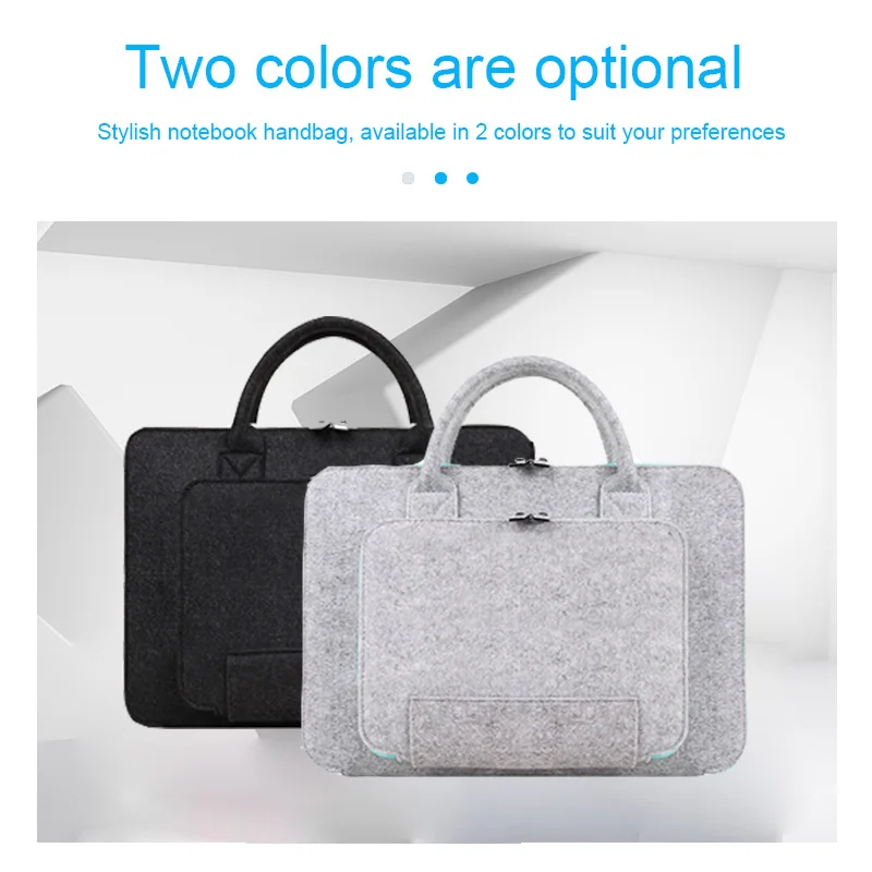 Сумка для ноутбука Сверхлегкая однотонная шерстяная фетровая сумка 11 13 5 дюймов