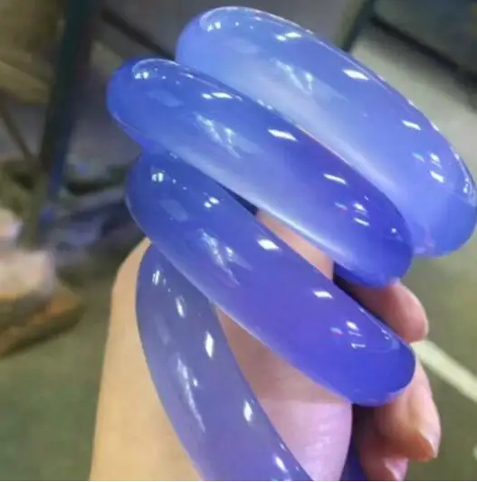 Природный нефрит миелин турецкий синий фиолетовый нефритовый браслет |