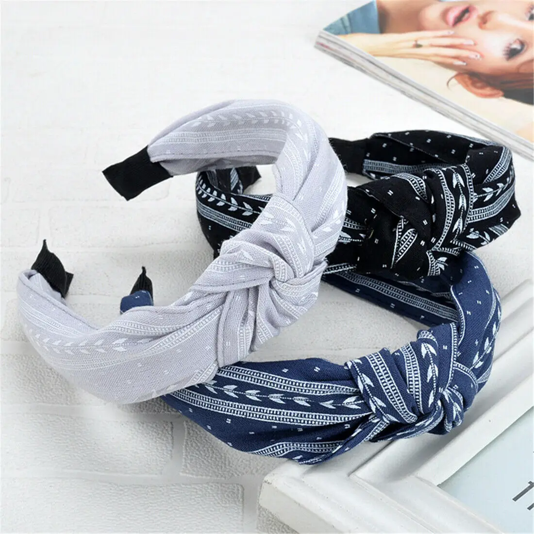 

BowKnot Cross Twist Hairband Women Wide Bow Knot Headband Elegant Ladies Hair Band Girls Head Band