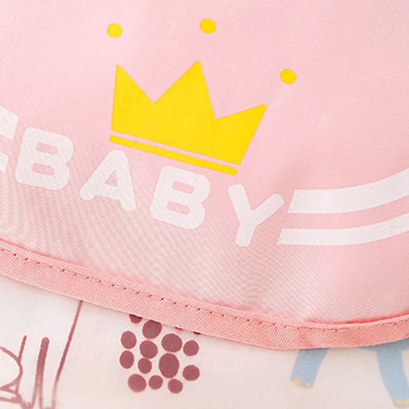 

Feeding Bib 90/100/110 Yards 1Pcs Durable Sleeveless Cartoon Pattern Baby Apron Unisex Waterproof Baby Apron