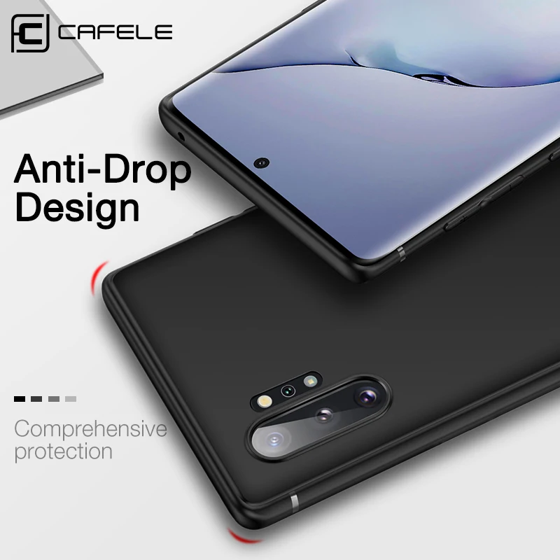 CAFELE чехол для телефона Samsung Galaxy Note 10 pro S20 мягкий TPU деловой Ультра против