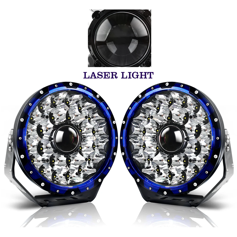 

Cheap 12v 24v 8.5 9 inch wider brighter farther 2000m 6500k white color Laser Led work light for Offroad Trucks