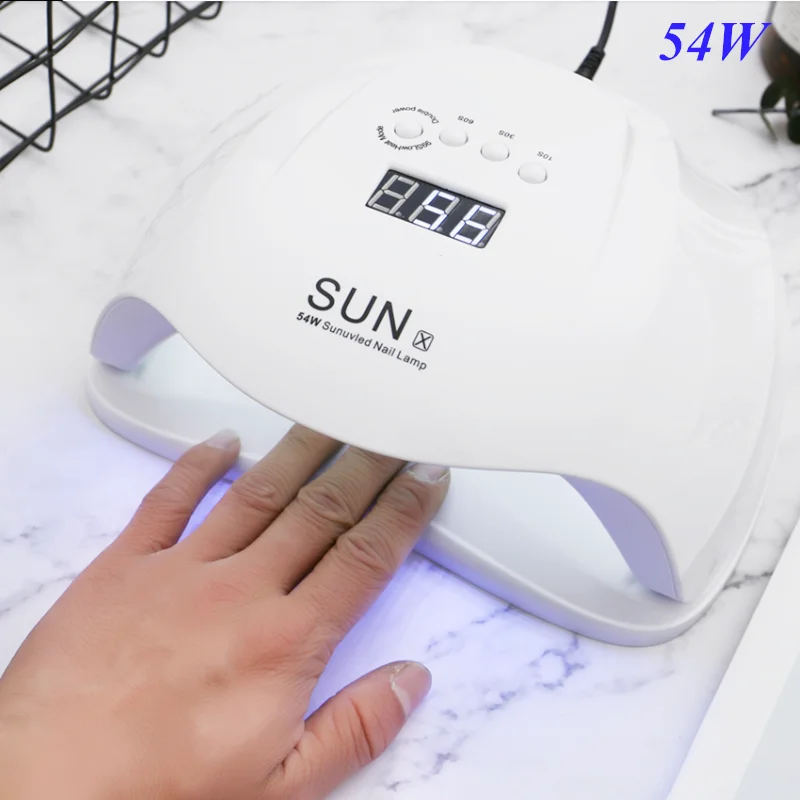 

54W LED Nail Lamp Nail Dryer 36 Pcs LED UV Lamp For Curing UV Gel Nail Polish With Motion Sensing Manicure Salon Tool