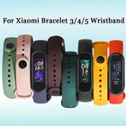 Цветной ремешок для Xiaomi Band 5 MiBand 5, силиконовый сменный Браслет из ТПУ, силиконовый ремешок для Amazfit band 5