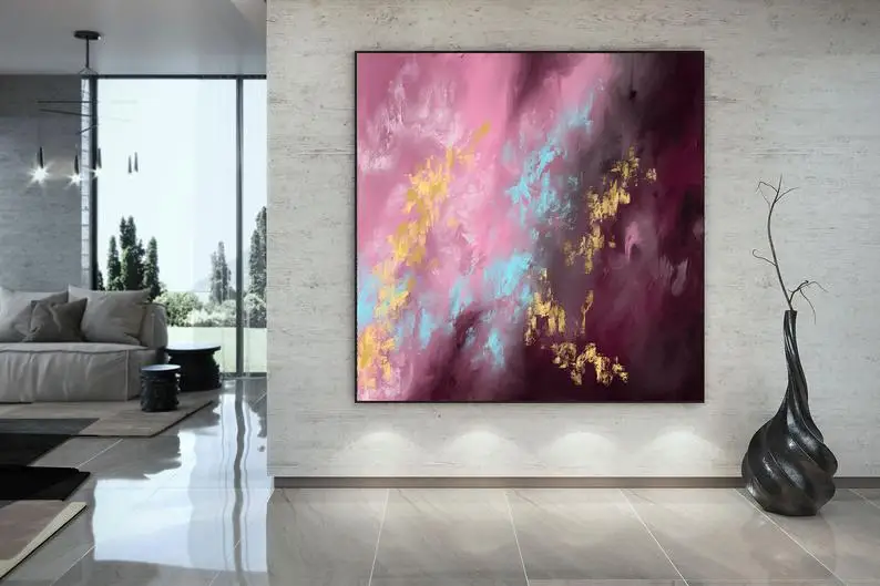 

Extra Large Wall Art Palette Knife Artwork Original Painting,Painting on Canvas Modern Wall Decor Contemporary Abstract Painting