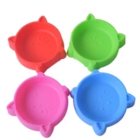 new eco friendly pet bowl for dogs and cats candy color pet puppy food water bowls anti skip pet feeding supply