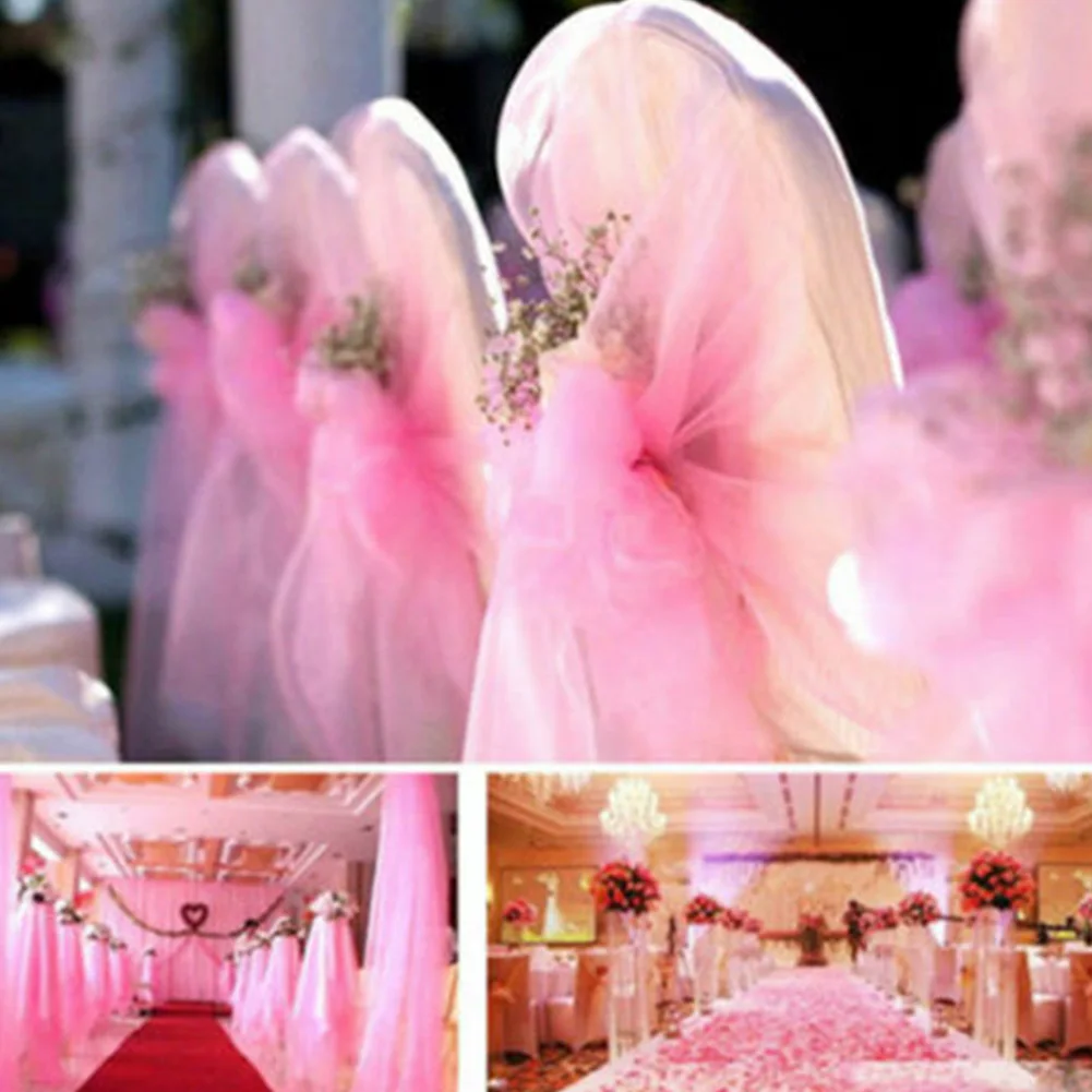 Хрустальная Тюлевая ткань органза DIY ремесло свадебное украшение для детского