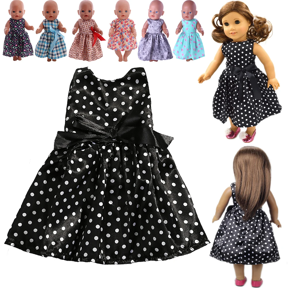 

Handmade Doll Dress For American 18 Inch Girl & 43 cm New Born Baby Doll Items & Our Generation Doll Clothes & 16 Inch Nenuco