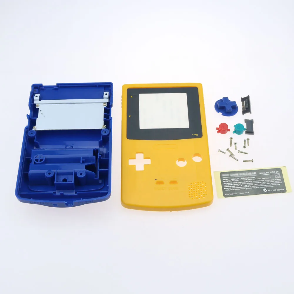New Plastic Game Shell Housing Case Cover For Nintendo Gameboy Color Console GBC With Buttons Kits Sticker | Электроника