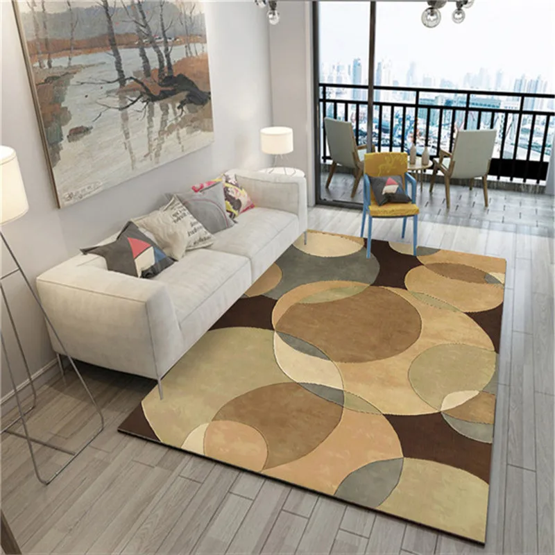 구매 Large-scale Size Rugs Geometric Style Living Room Geometric Art Carpets  Abstract Decoration Office Carpet Ground Mat Carpet