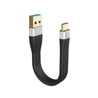 ultra short usb c cable usb 3 1 gen 1 usb 3 0 a male to usb c male fast charger sync data cable 5gpbs 3a 60w