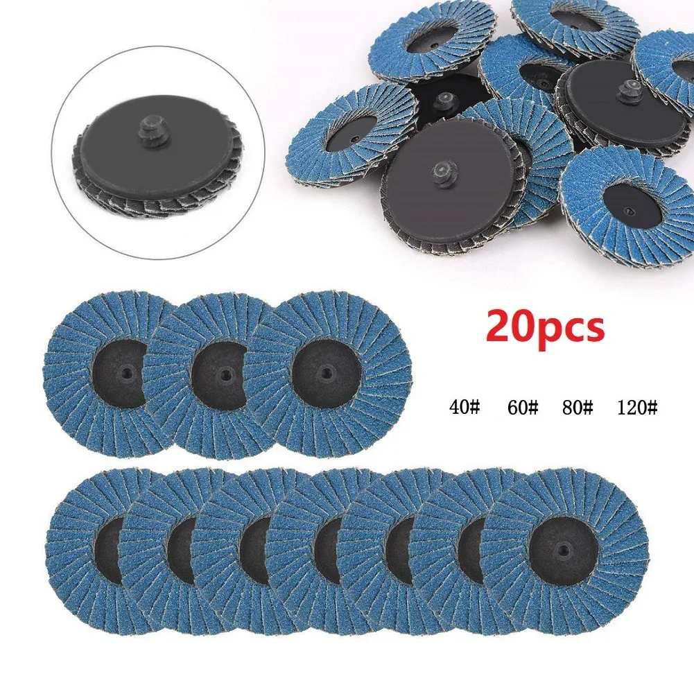 

2 \\\\\\\\\\\\\\\\ \\\\\\\\\\\\\\\"(50mm) Diameter Flap Discs 20 * 20 Pieces 20x 40/60/80/120 Grit