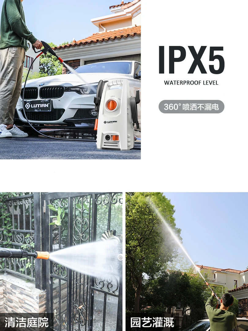 Цена Портативная 1400 Вт Автомобильная прокладка для стиральной машины очиститель воды грунтовка/подключение водопроводной воды Электрическая о...