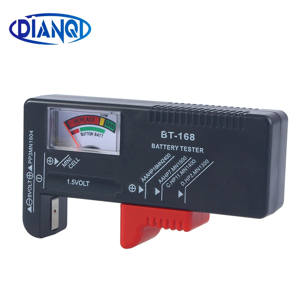 

BT-168 AA/AAA/C/D/9V/1.5V batteries Universal Button Cell Battery Colour Coded Meter Indicate Volt Tester Checker BT168 Power