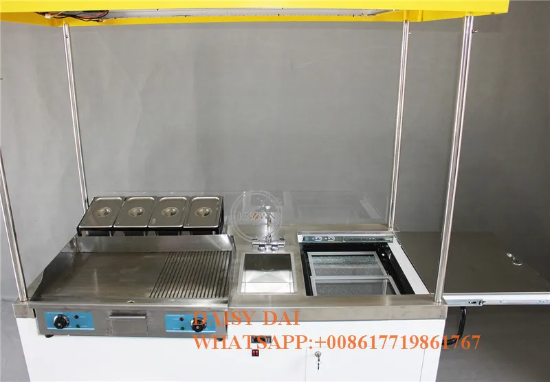 Мобильный уличный хот дог передвижной прилавок для продуктов питания велосипед