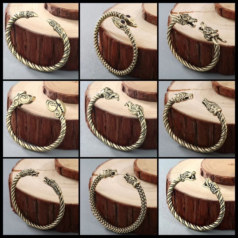 Chereda Дракон Викинг браслет мужские браслеты для мальчиков Норс Винтаж винт