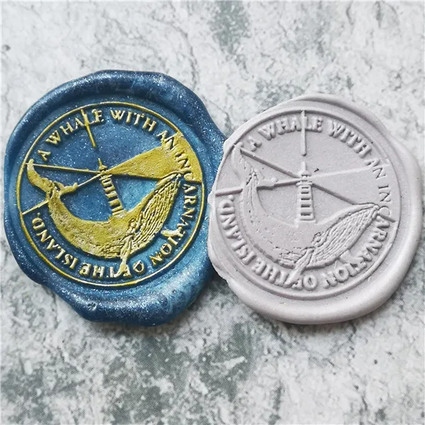 Восковой штамп маяков воплощения Кита Ретро деревянный восковая печать