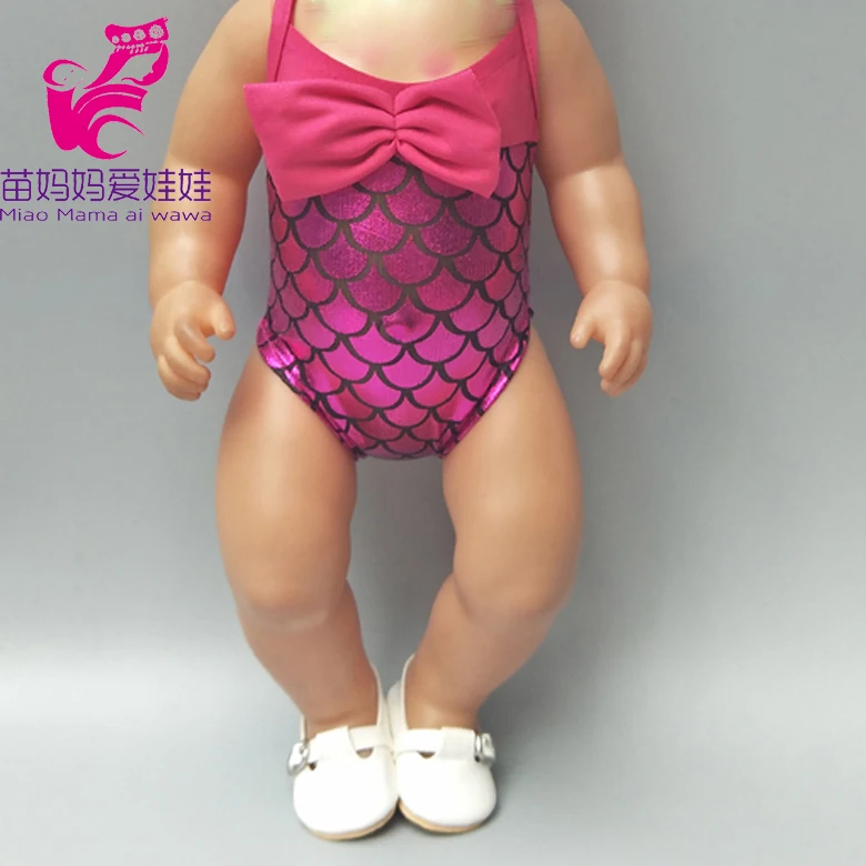 43 см для ухода за ребенком мам Bebe куклы Плавание купальник-бикини Русалочка также