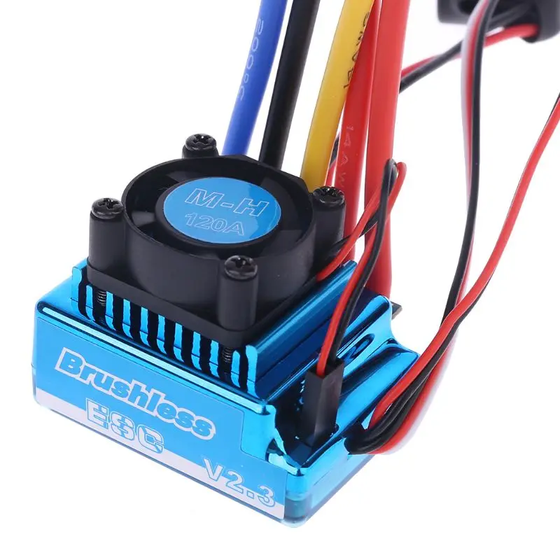 Waterproof 45A 60A 80A 120A Brushless ESC Electric Speed Controller Dust-proof for 1/8 1/10 1/12 RC Car Crawler RC Boat Part