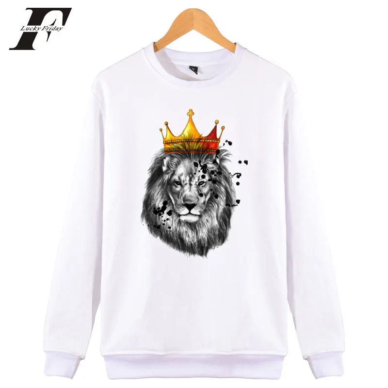 Толстовка с капюшоном King of lion для мужчин и женщин свободные кофты удобные