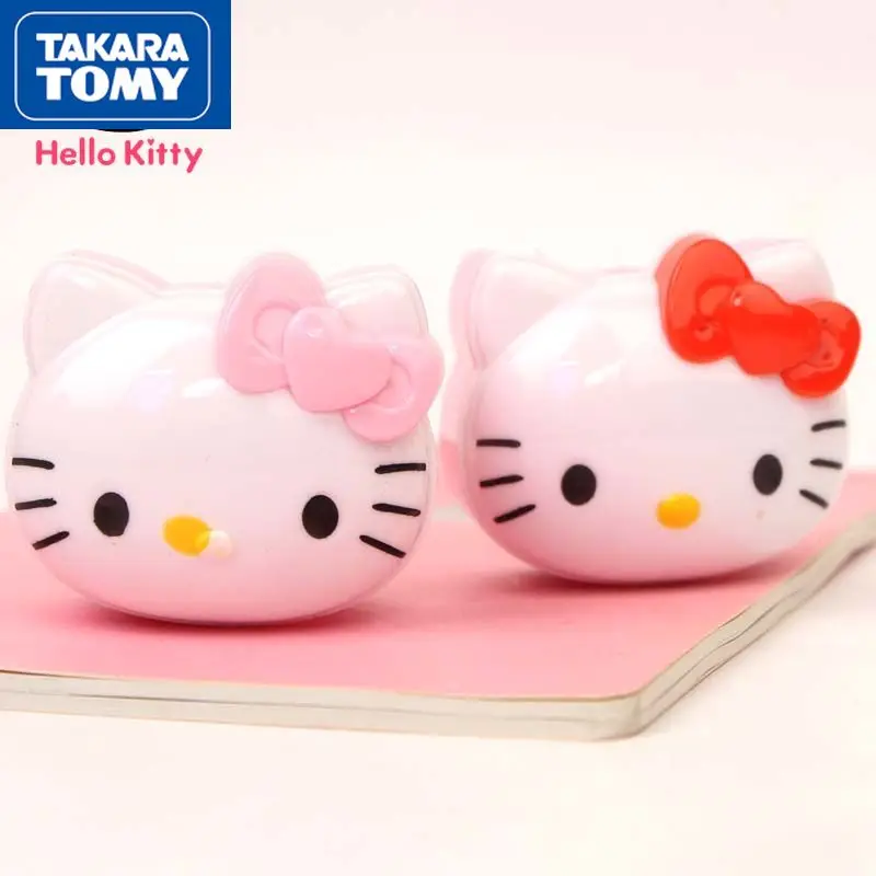 

TAKARA TOMY Cute Cartoon Hello Kitty Single Hole Pencil Sharpener Simple Manual Plastic Material Children's School Supplies