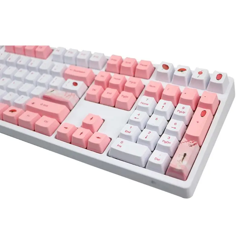 

Sakura OEM PBT Cherry Blossom Keycap Mechanical Keyboard Dye-Sublimation Keycap