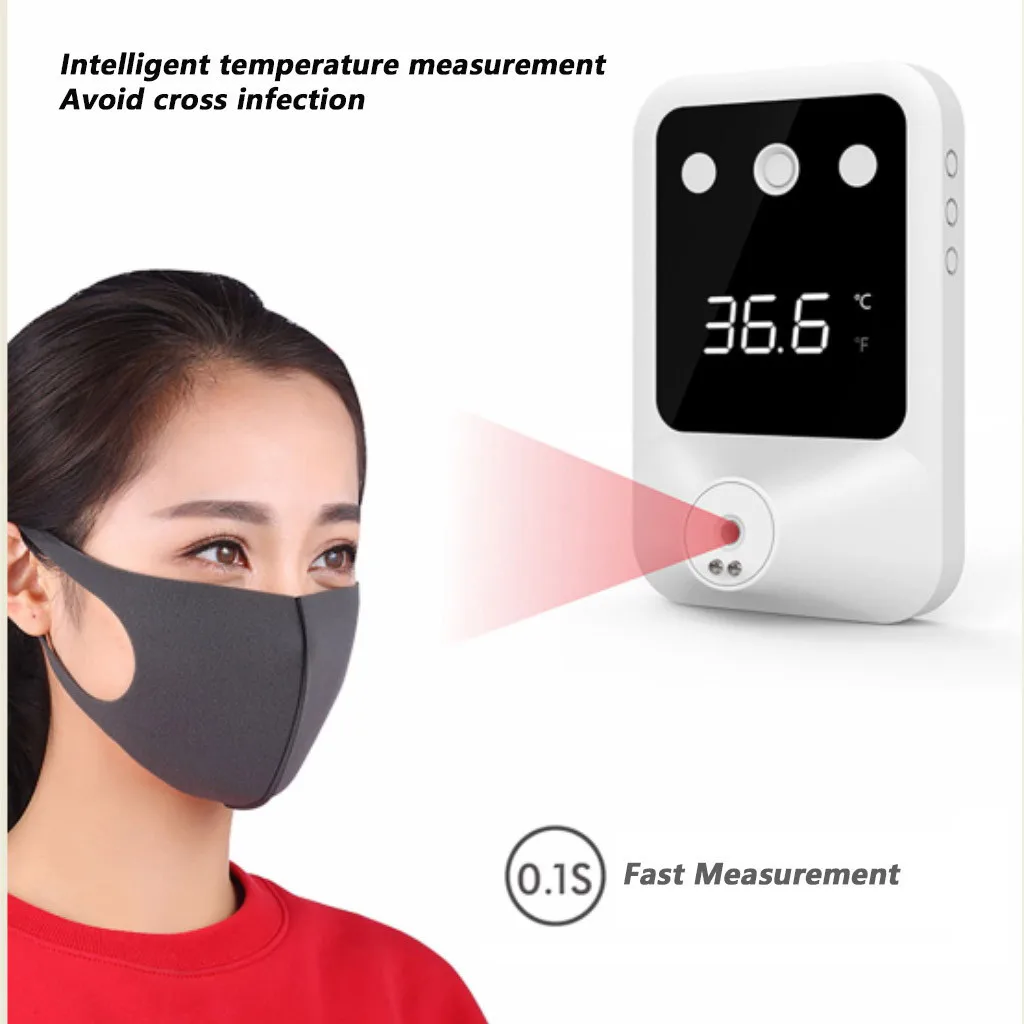 Настенный термометр для лба Бесконтактный инфракрасный цифровой Senor