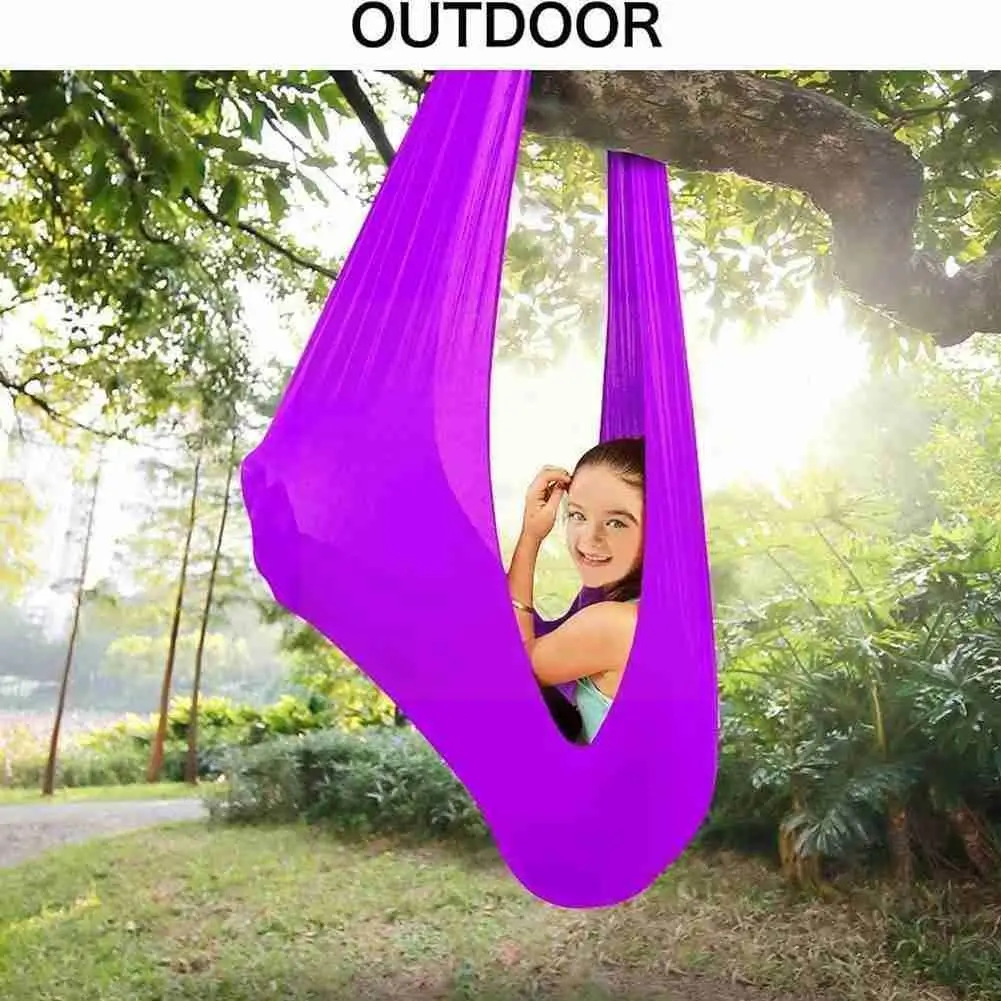 

1 Pcs Children's Treatment Elastic Wrapped Stable Seat Swing Dropshipping Cotton Autism Swing Hammock Children's Chair Ther D8X6