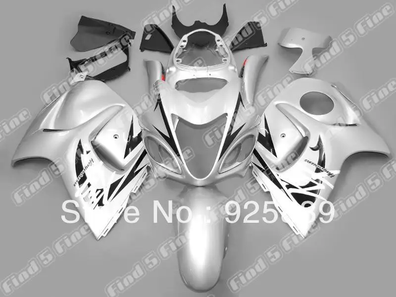 

Silver Black For SUZUKI GSXR1300 08 09 10 11 GSX-R1300 08-11 GSX R1300 GSXR 1300 2008 2009 2010 2011 2008-2011 ABS Fairing Kit