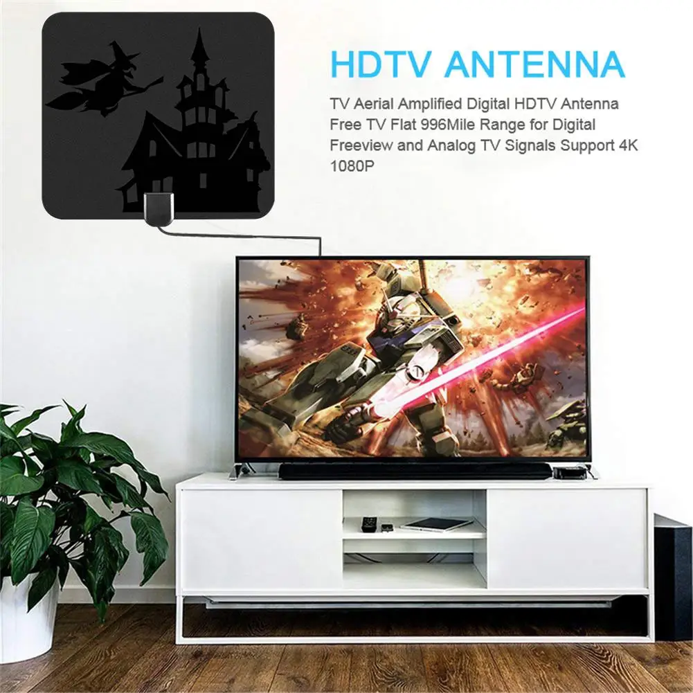 

1180 Miles 4K Digital HDTV Indoor TV Antenna With Amplifier Signal Booster TV Radius Surf Fox Antena HD TV Antennas Aerial