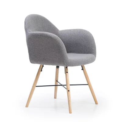 Домашний обеденный стул из цельного дерева для отдыха современный в стиле