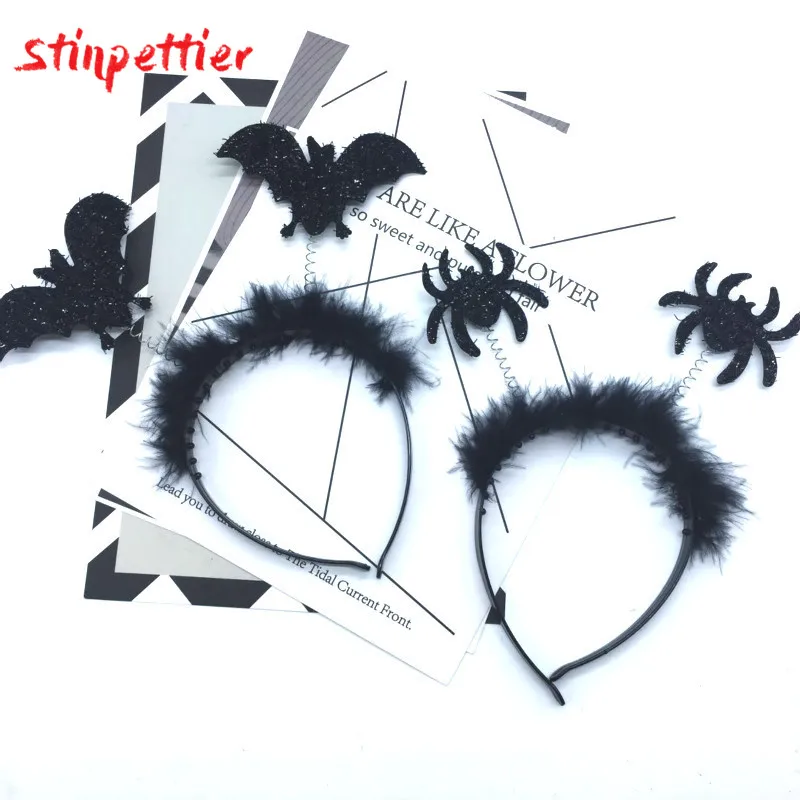 Украшение на Хэллоуин кружевная скатерть головной убор в виде паука страшное