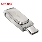 SanDisk флеш-накопитель USB 3,1 Type-C SDDDC4, 32 ГБ, 64 ГБ, 128 ГБ, 256 ГБ, 1 ТБ