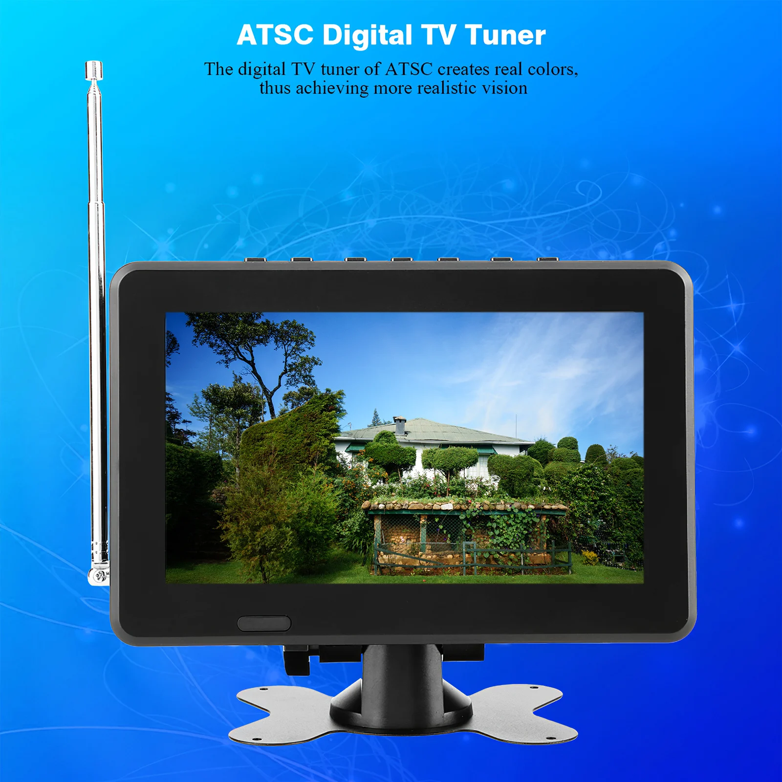 LEADSTAR 7 дюймов DT2 16:9 HD цифровой аналоговый Портативный ТВ Цвет телевизионной